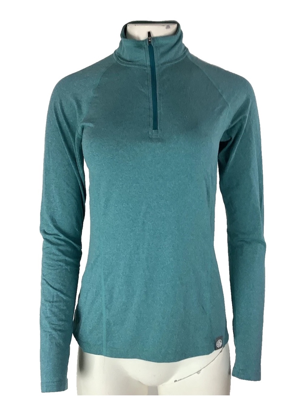 Rei Co Op Womens Sz S Quarter Zip Long Sleeve Hiking Outdoor Trail Top Green